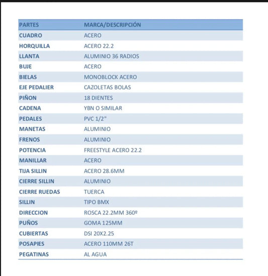 BICICLETA BMX DIRTY AMARILLA