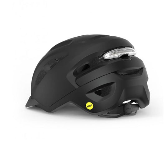 Carcasa de policarbonato moldeada con revestimiento de EPS
Revestimiento EPS totalmente envuelto en policarbonato para mejorar la durabilidad.
Certificación NTA 8776 específica para uso en eBike
Cobertura de cabeza extendida para una protección más profunda de la cabeza.
Sistema de gestión rotacional MIPS-C2® para aumentar la protección ante determinados impactos