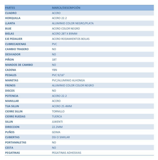 BICICLETA WENTI 14" AMARILLO