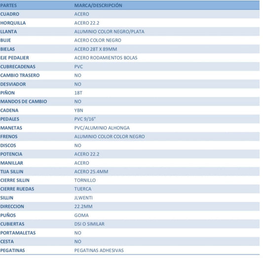 BICICLETA WENTI 12" BLANCO