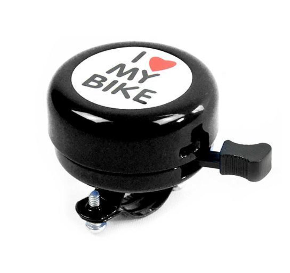 TIMBRE "I LOVE MY BIKE" NEGRO