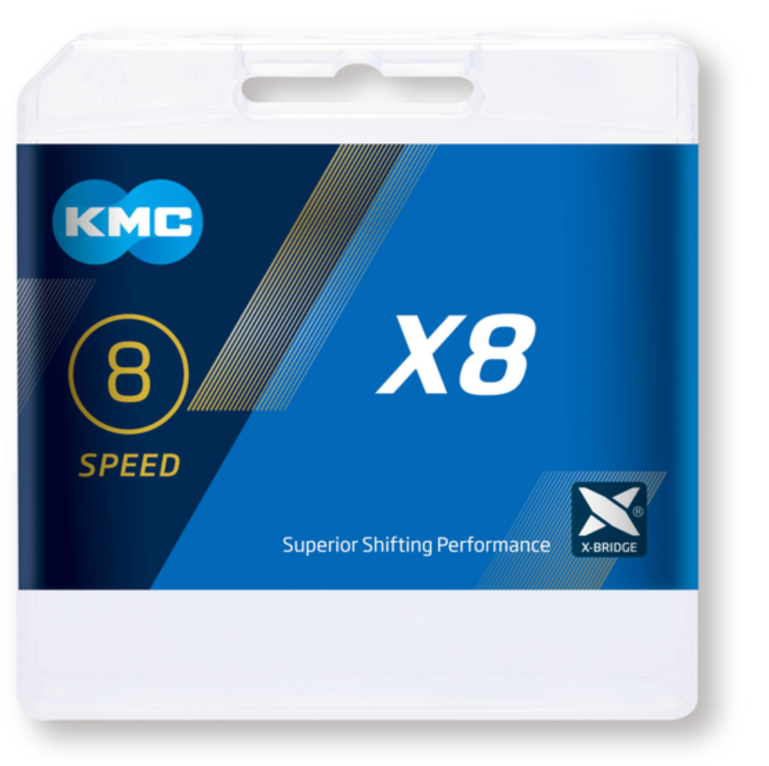 CADENA KMC X8 PLATA 8VEL