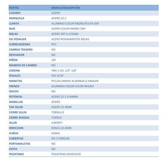 BICICLETA INFANTIL WENTI 16" ROSA