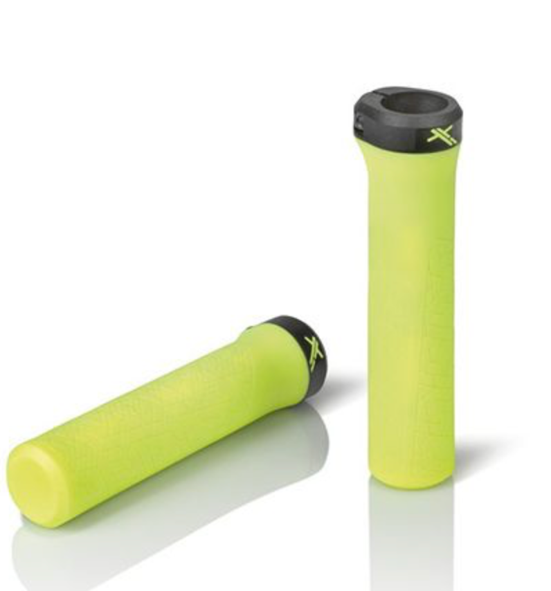 puños amarillo bicicleta