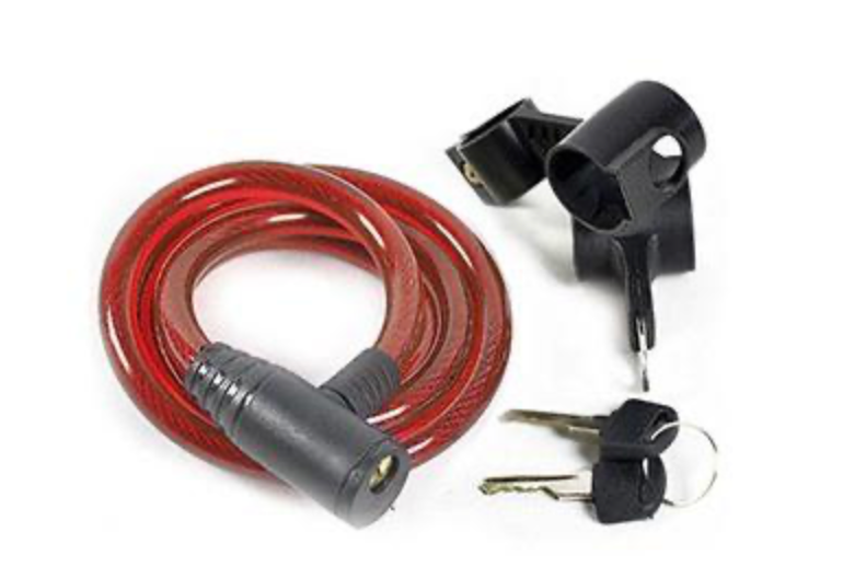 CANDADO ESPIRAL ROJO