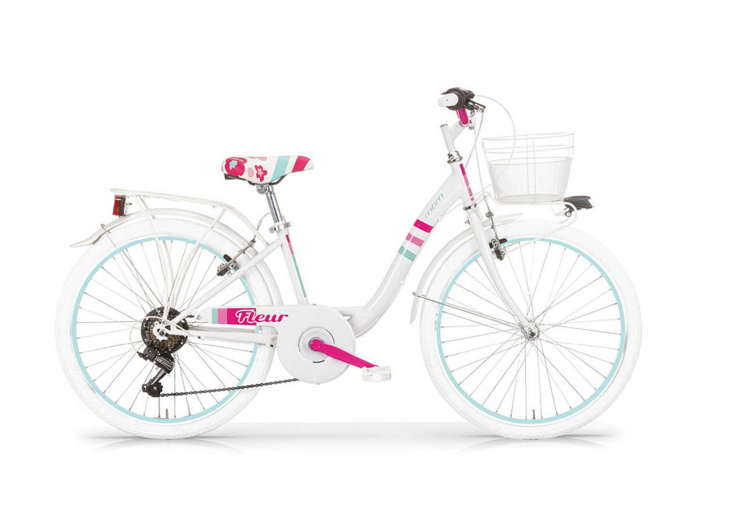 BICICLETA MBM FLEUR STEEL BLANCA
