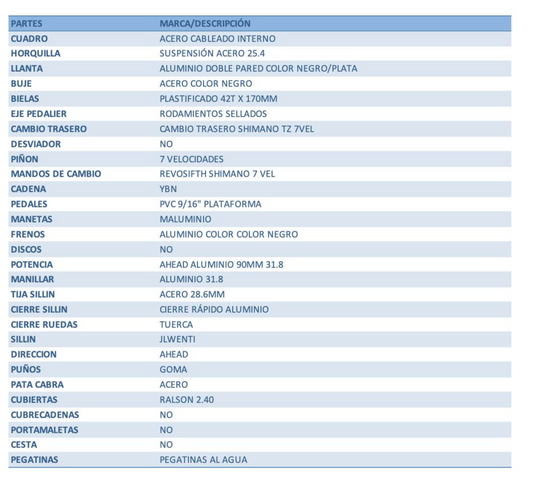 BICICLETA WENTI FAT200 ROSA