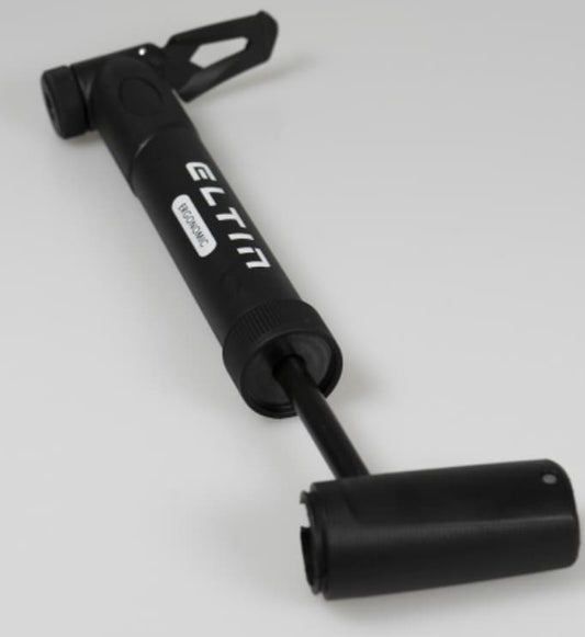Hinchador ELTIN Mini Ergonómico Válvula Reversible Negro