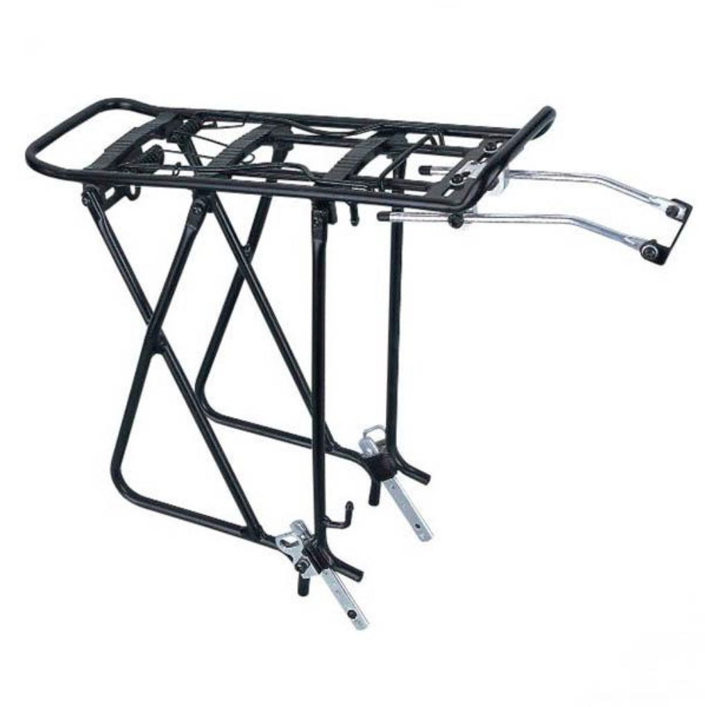 PORTABULTOS 24"-28" ALUMINIO NEGRO, NIVELANTE