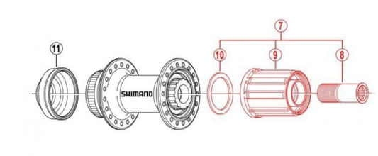 NUCLEO SHIMANO FH-RM35 #Y3TE98040