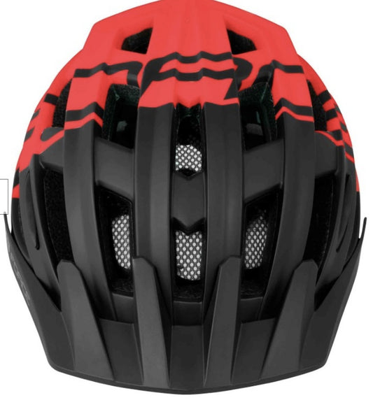 Casco FORCE CORELLA negro/rojo