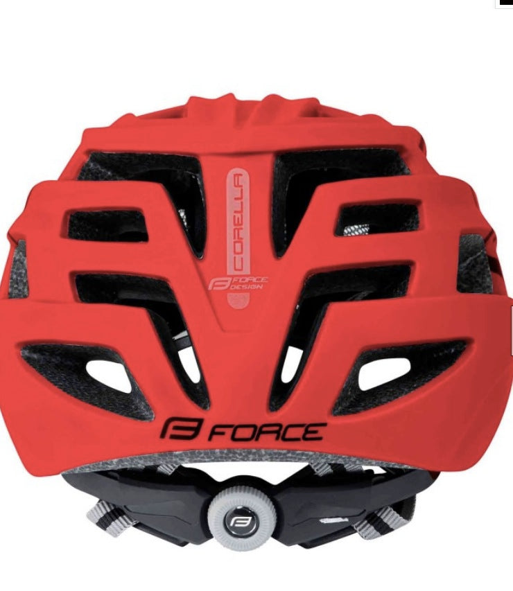 Casco FORCE CORELLA negro/rojo