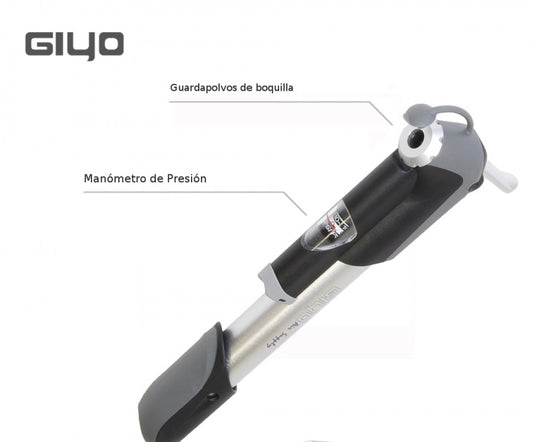 BOMBA CON MANOMETRO GIYO GP-61A