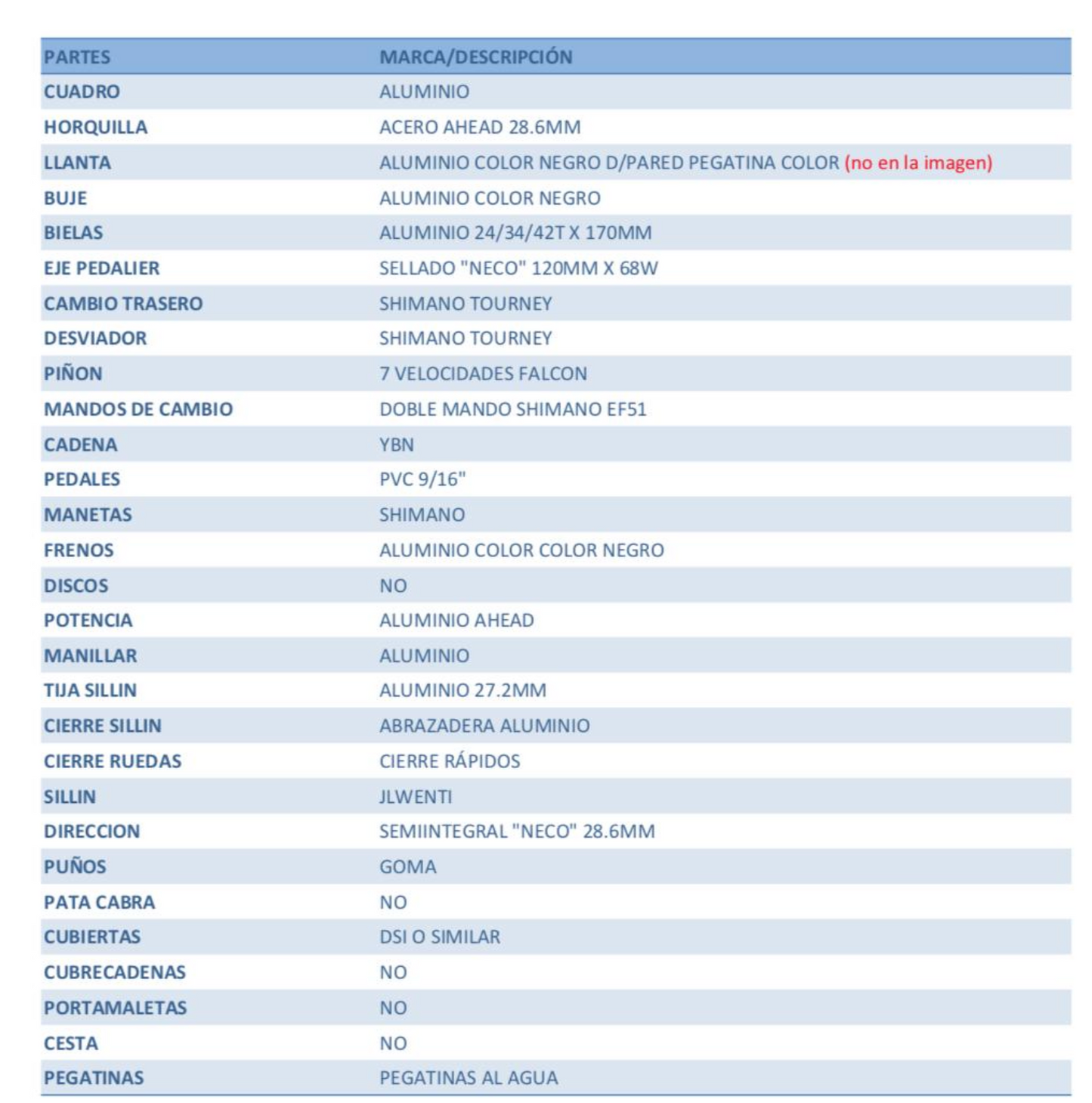 BICICLETA MONTAÑA WENTI RC200 26"