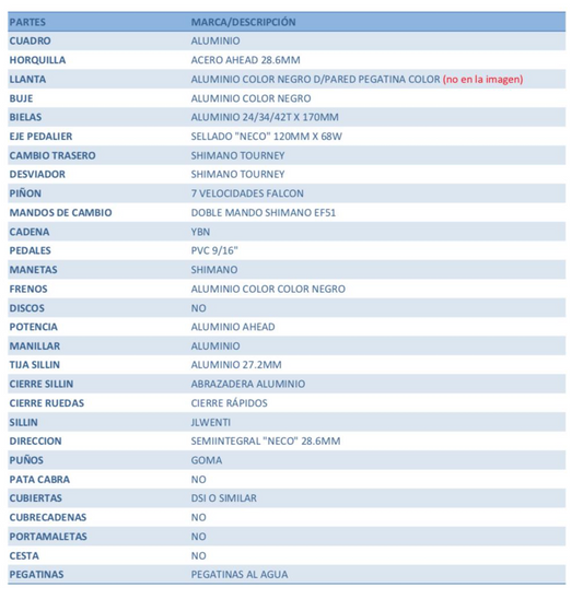 BICICLETA MONTAÑA 26" G400 WENTI ROSA