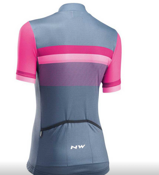 MAILLOT WOMAN ORIGIN GRIS/ROSA