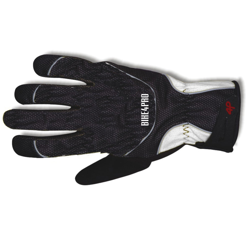 GUANTES CICLISMO BIKEPRO4 BLANCO