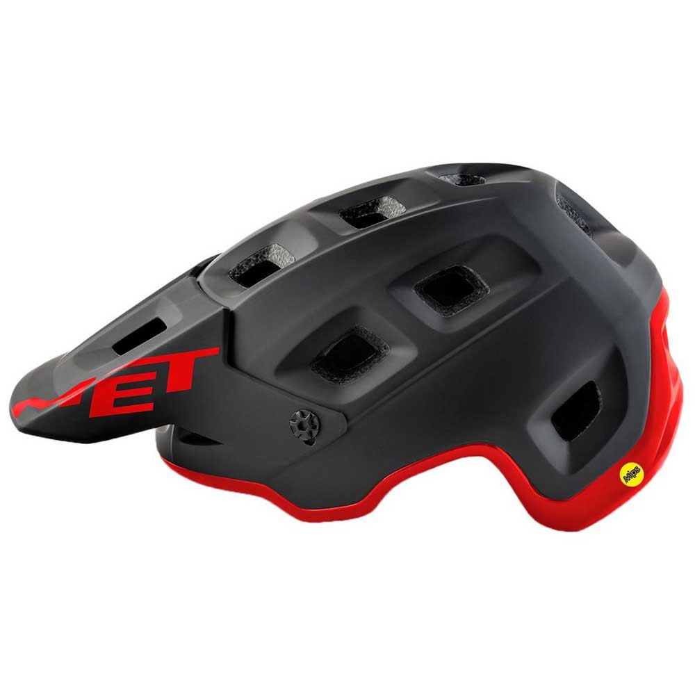 CASCO MET TERRANOVA MIPS NEGRO/ROJO