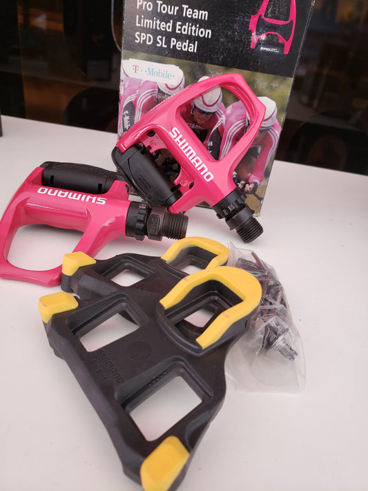 PEDALES SHIMANO TELECOM ROSA ED.LIMITADA