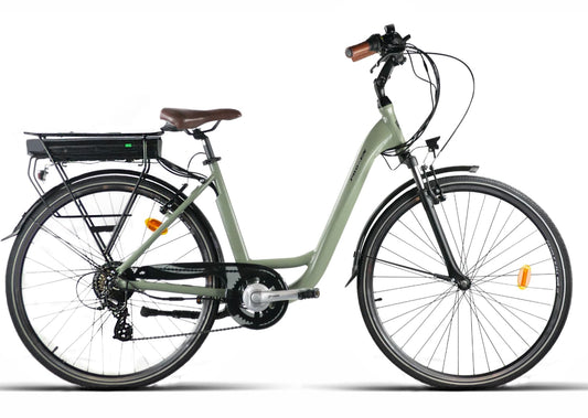 CUADRO: ALUMINIO
RUEDAS: 28 PULGADAS
HORQUILLA: ACERO/ALUM
MOTOR: 36V 250W MXUS
BATERIA: 36V 13Ah
SENSOR: 12 PIN
BIELAS: ALUMINIO 44T
FRENOS: V-BRAKE ALUM
LCD DISPLAY 6VEL
SHIMANO ALTUS 7 VEL
AUTONOMIA 90-100KM