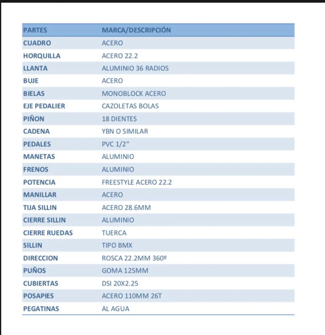 BICICLETA BMX DIRTY AMARILLA