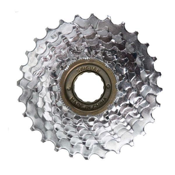 Cassette de 8 velocidades para instalar en bujes que cuentan con sistema de rosca. Disponemos de varios desarrollos
