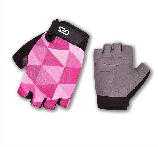 GUANTES DE CICLISMO INFANTILES ROSA