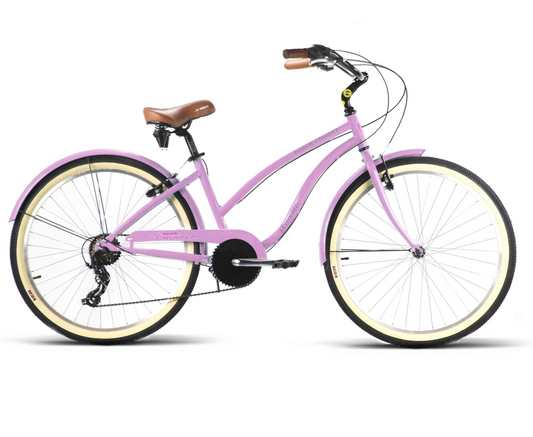 bicicleta cruiser rosa 