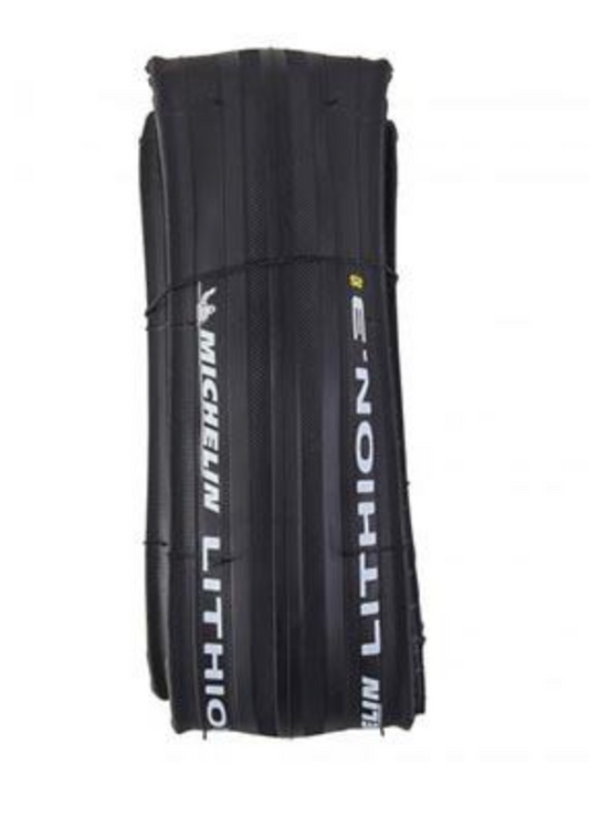 Cubierta Neumatico Carretera 700x25 Michelin Lithion2 Plegable Gris