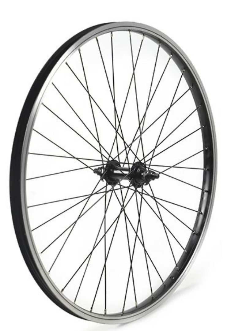 RUEDA DELANTERA 26" NEGRA C/ TUERCA V/BRAKE