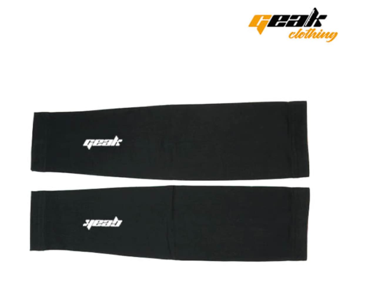Manguitos Ciclismo GEAK de Lycra Negros
