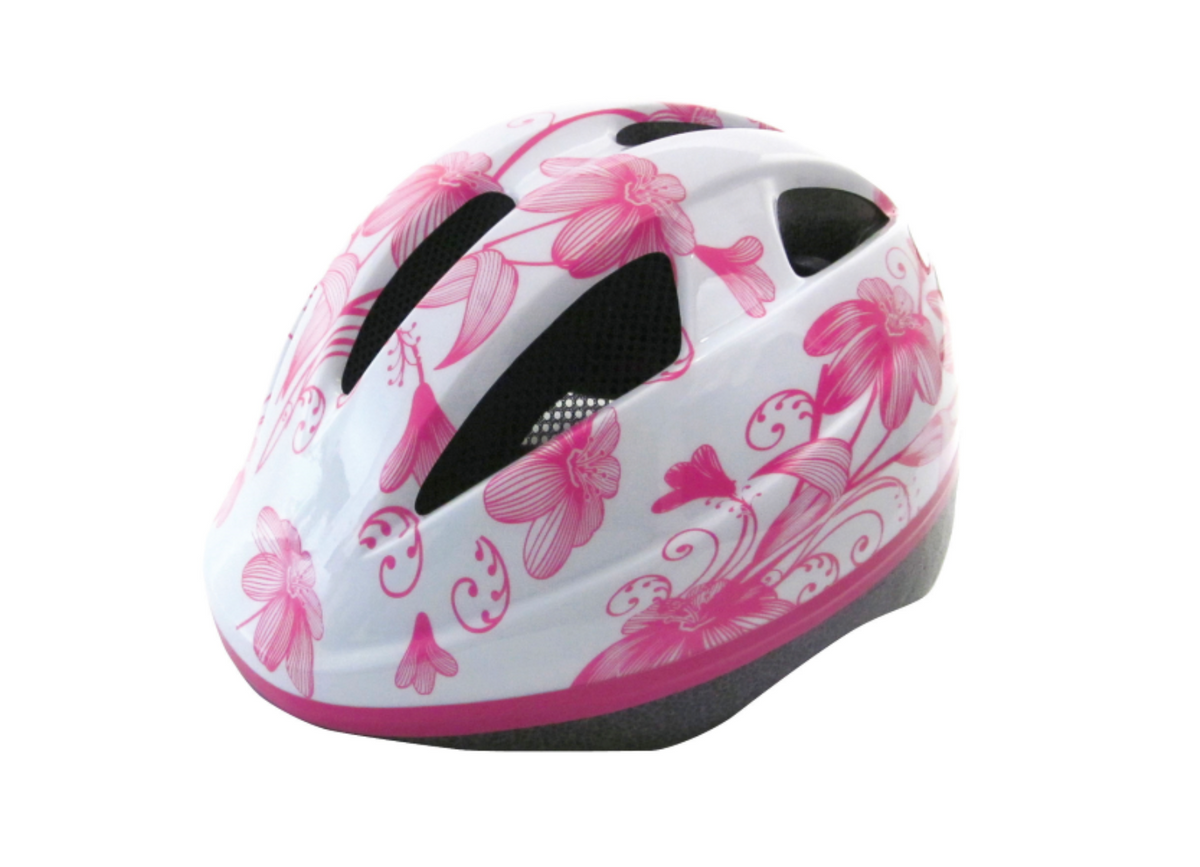 Casco GES flores rosa BIMBA