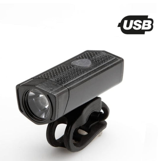 Equiparse con luz es fundamental si quieres ir seguro en bicicleta, 350 lumen, con batería USB.