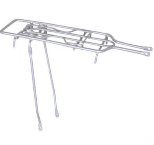portabultos trasero de acero para bicicletas de 26", perfecto para acoplar tus alforjas cuando vayas de ruta