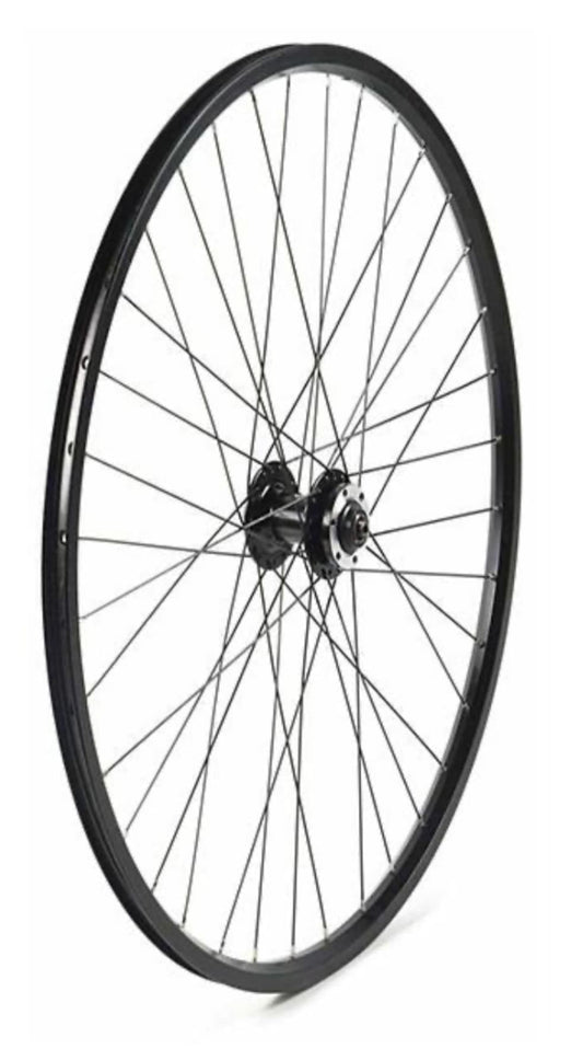RUEDA DELANTERA 27,5 CON PERFIL 25MM NEGRA,36H C/CIERRE F/DISCO
