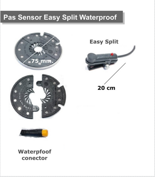SENSOR DE PEDALEO + DISCO DE 12 IMANES EASY SPLIT WATERPROOF