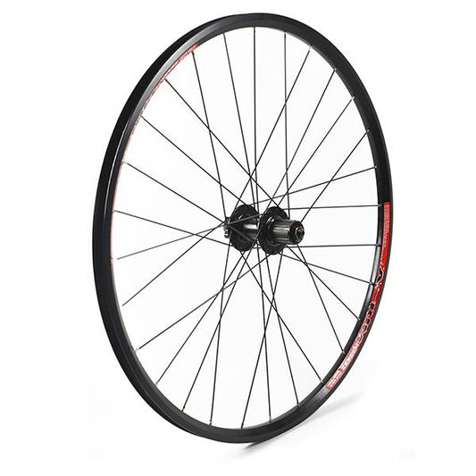 RUEDA BICICLETA  TRASERA 27.5" DISCO 6T, CIERRE, 28H INOX CASSETTE 8-9VEL