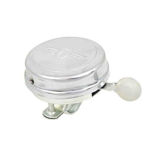 Timbre para bicicletas clasico plateado